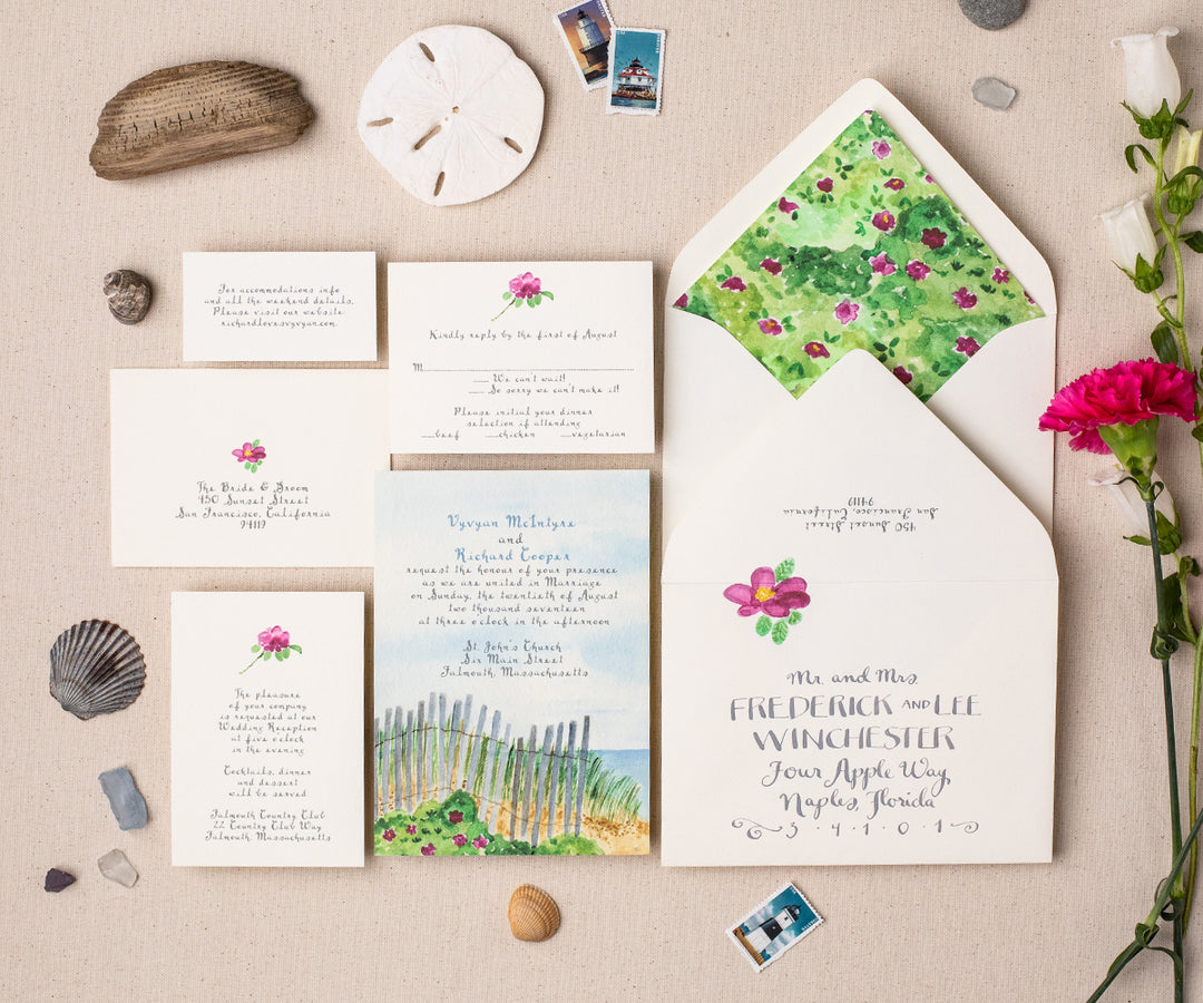 Salty Air Wedding invitation