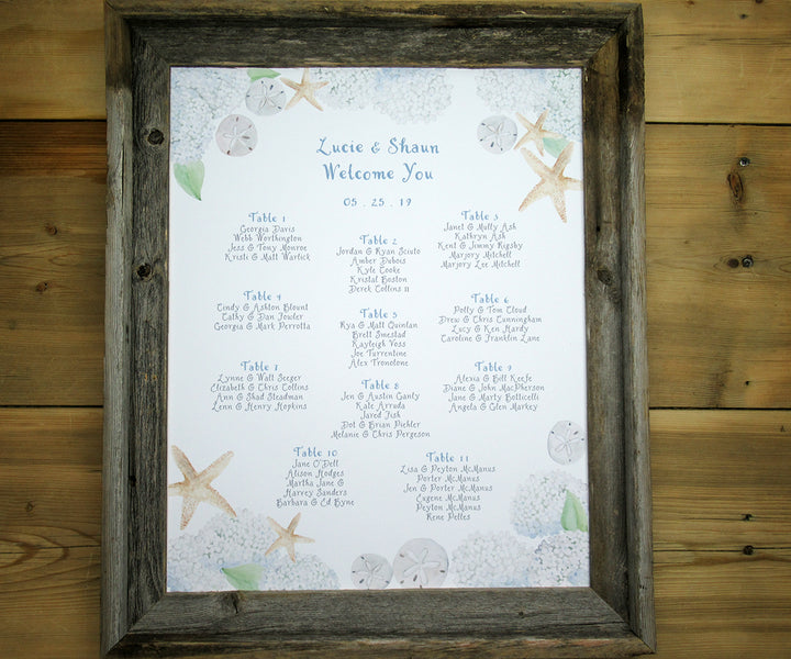 Beach Hydrangea Seating Chart