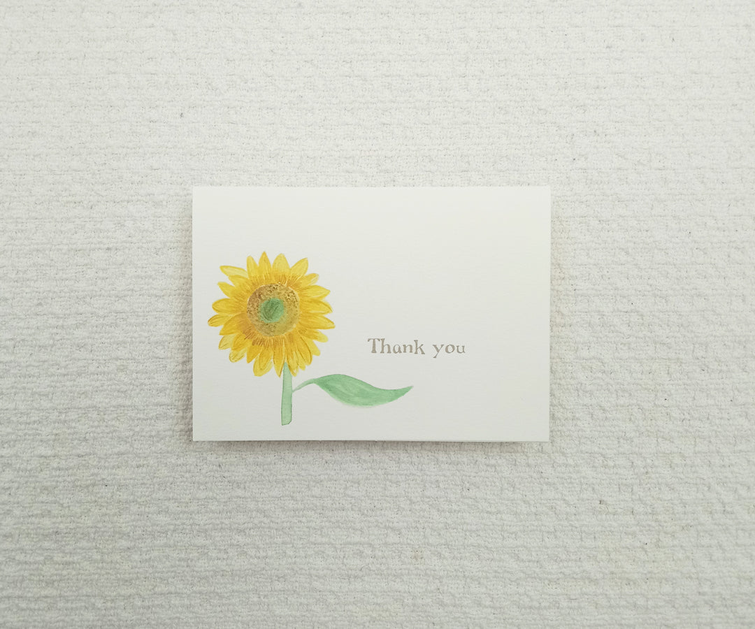 sunflower thank you notes