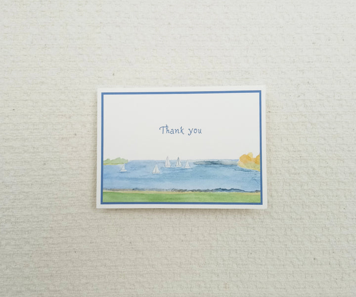 Harbor View Wedding Thank You Notes