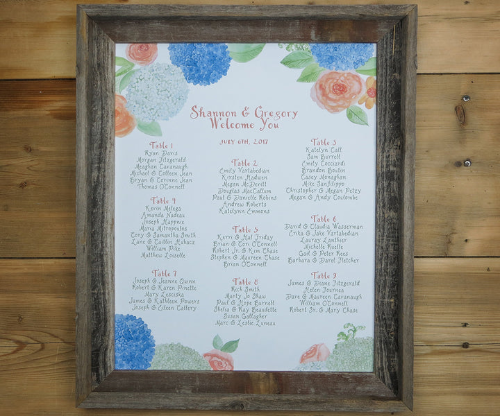 hydrangeas and roses seating chart