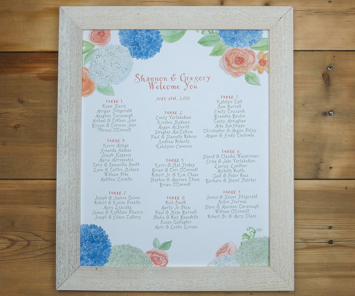 hydrangeas and roses seating chart