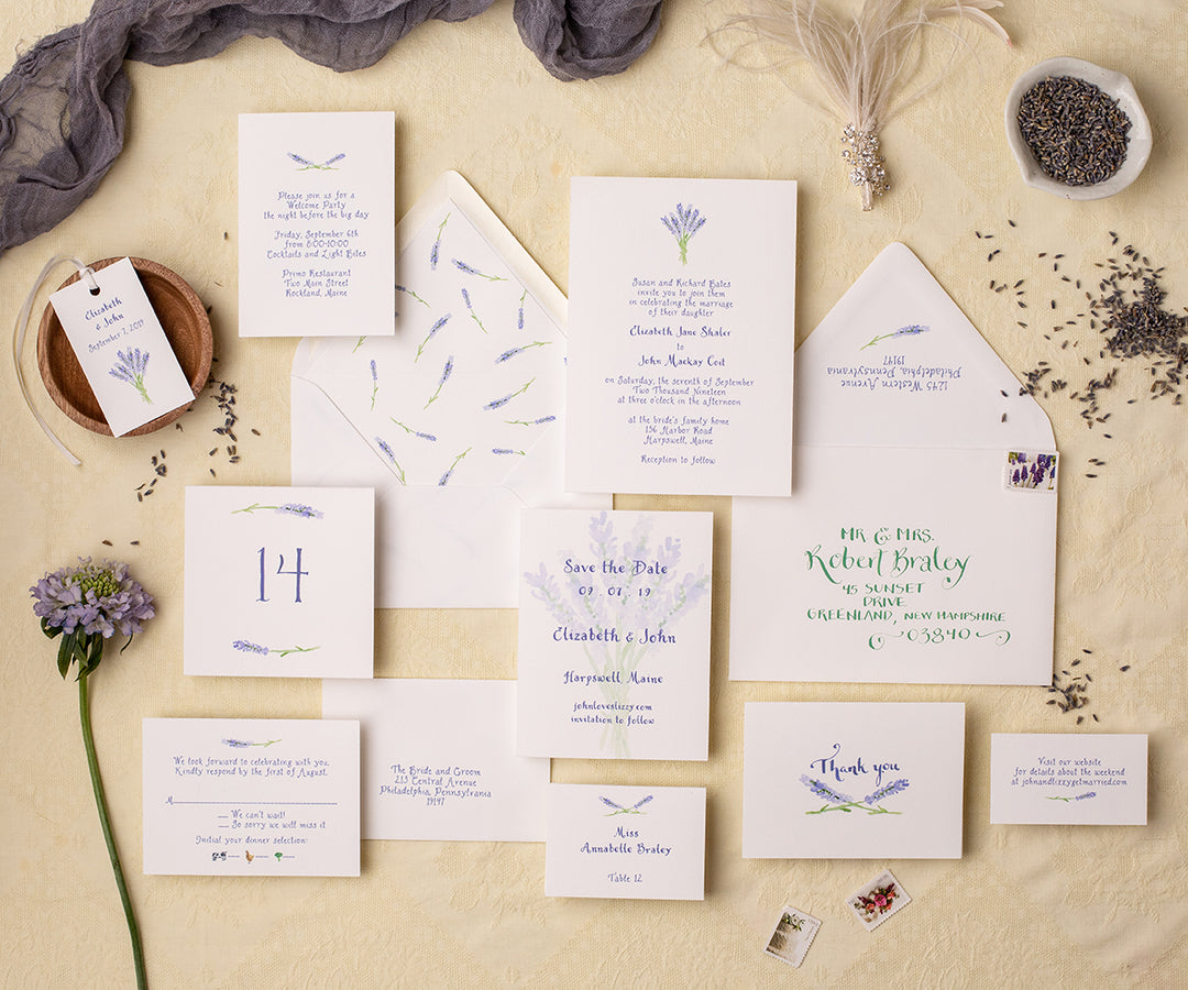 Lavender Thank You Notes