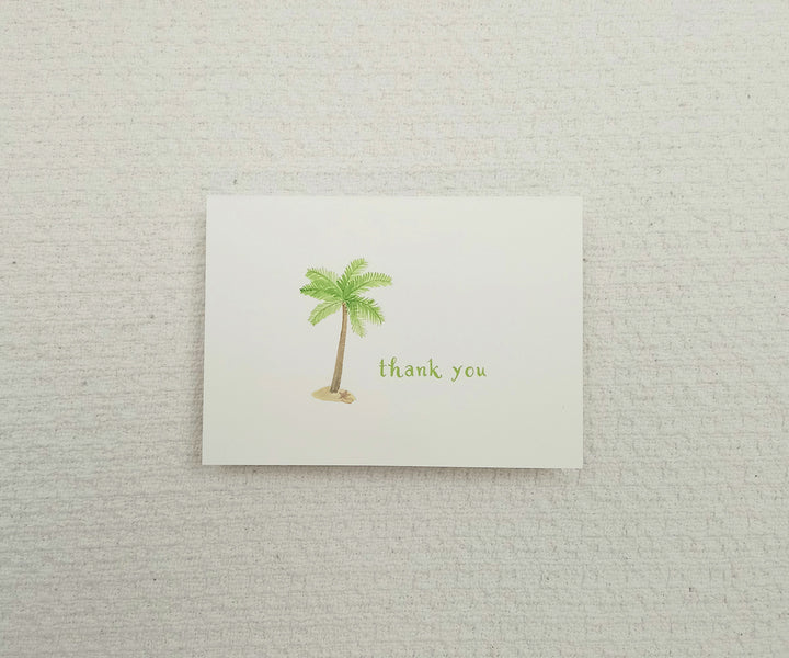 palm tree thank you note