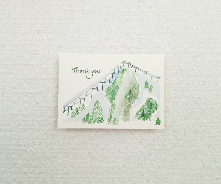 Ski Mountain Thank You Notes