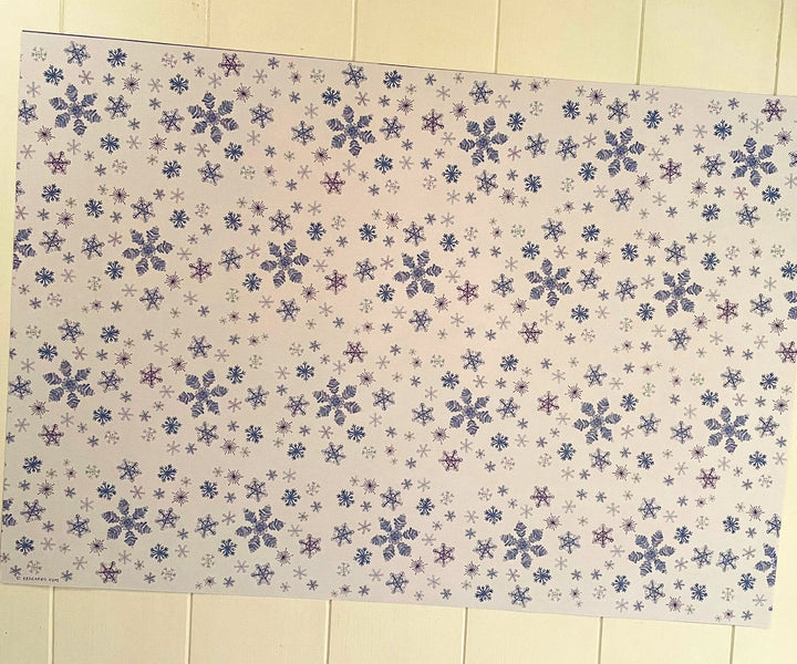 snowflake gift wrap