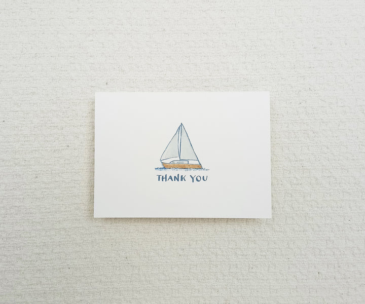 Summer Sailboat Thank You Notes